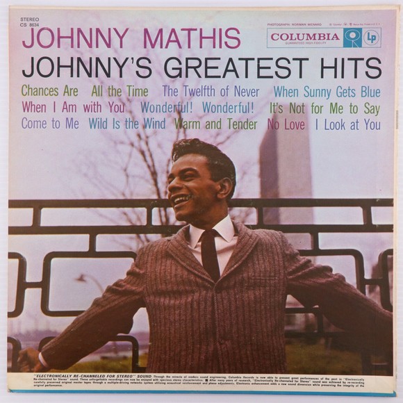 Johnny Mathis Johnny's Greatest Hits LP Vinyl Record Santa Maria Columbia CL8634 - Picture 2 of 16